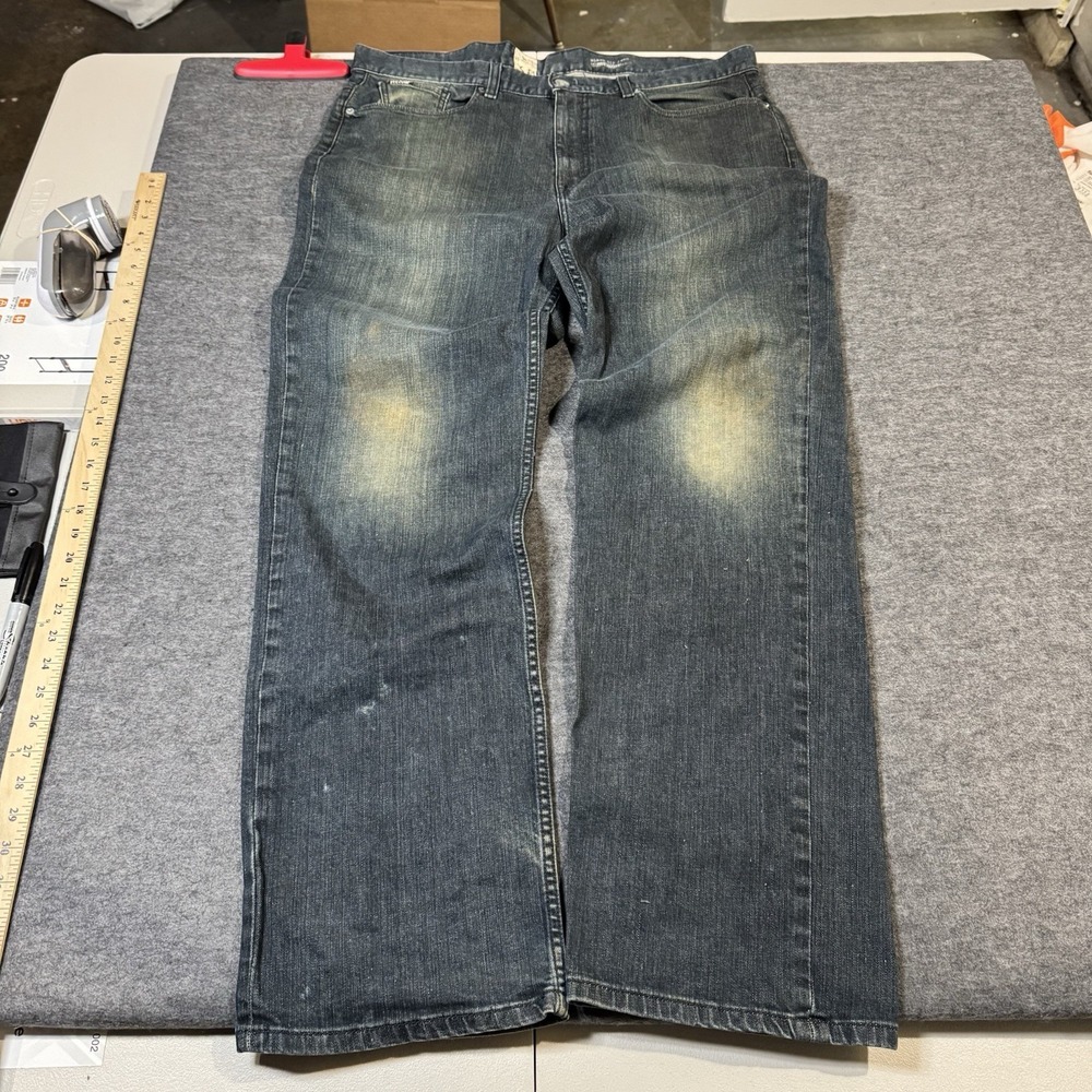 VTG Y2K‎ Volcom Black Zip Jean Relaxed Fit Mudwash Size 38 Grunge Baggy Skater
